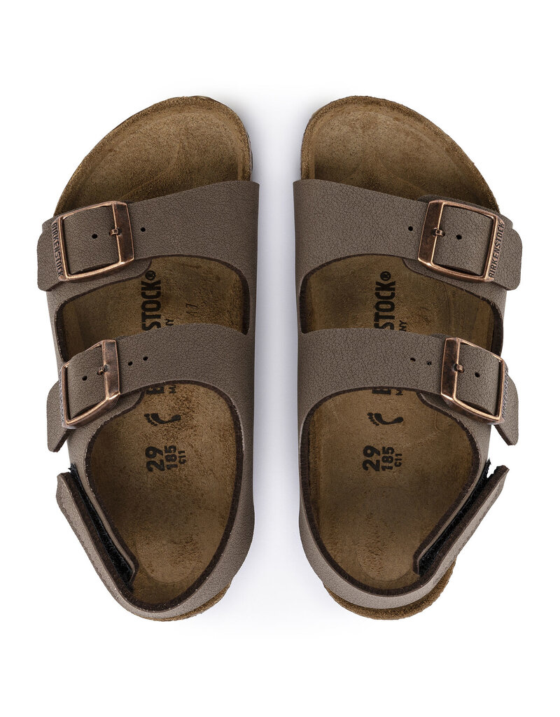BIRKENSTOCK MILANO HL KIDS BIRKIBUC-MOCHA