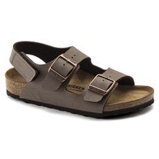 BIRKENSTOCK MILANO HL KIDS BIRKIBUC-MOCHA
