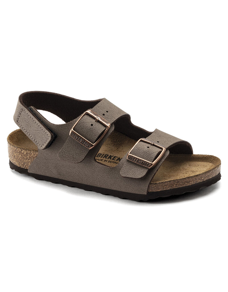 BIRKENSTOCK MILANO HL KIDS BIRKIBUC-MOCHA
