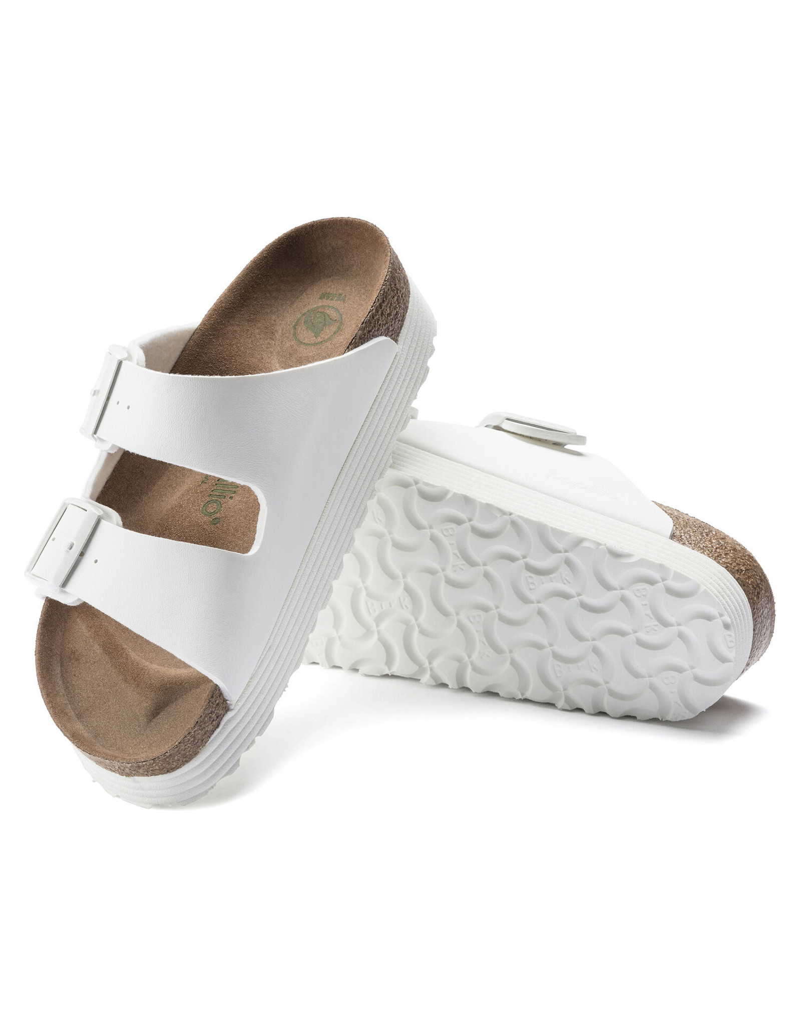 platform white birkenstocks