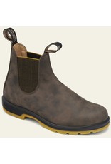 BLUNDSTONE CLASSIC CHELSEA BOOT #1944-RUSTIC BROWN/MUSTARD