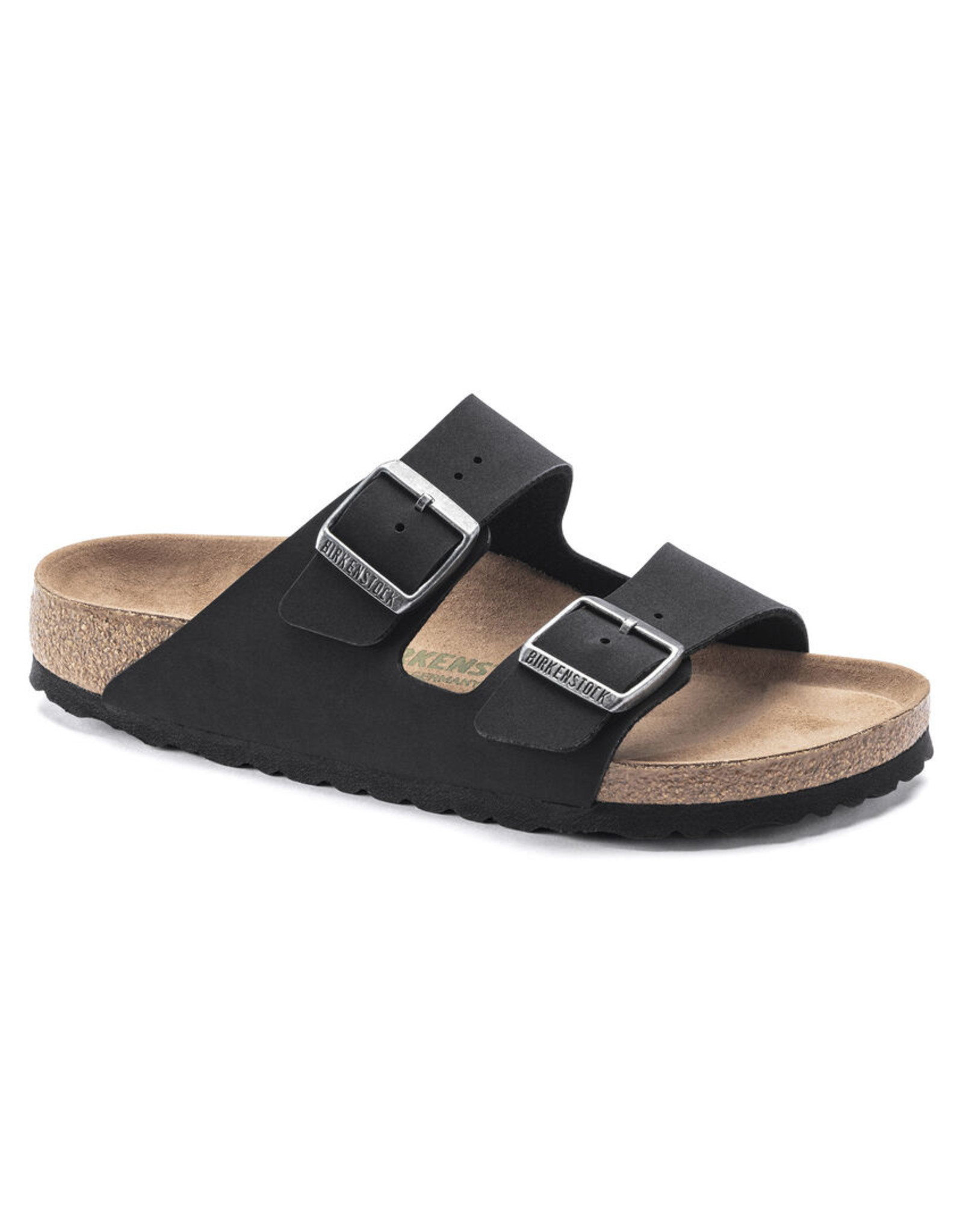 BIRKENSTOCK WOMEN'S ARIZONA VEGAN BIRKIBUC-BLACK