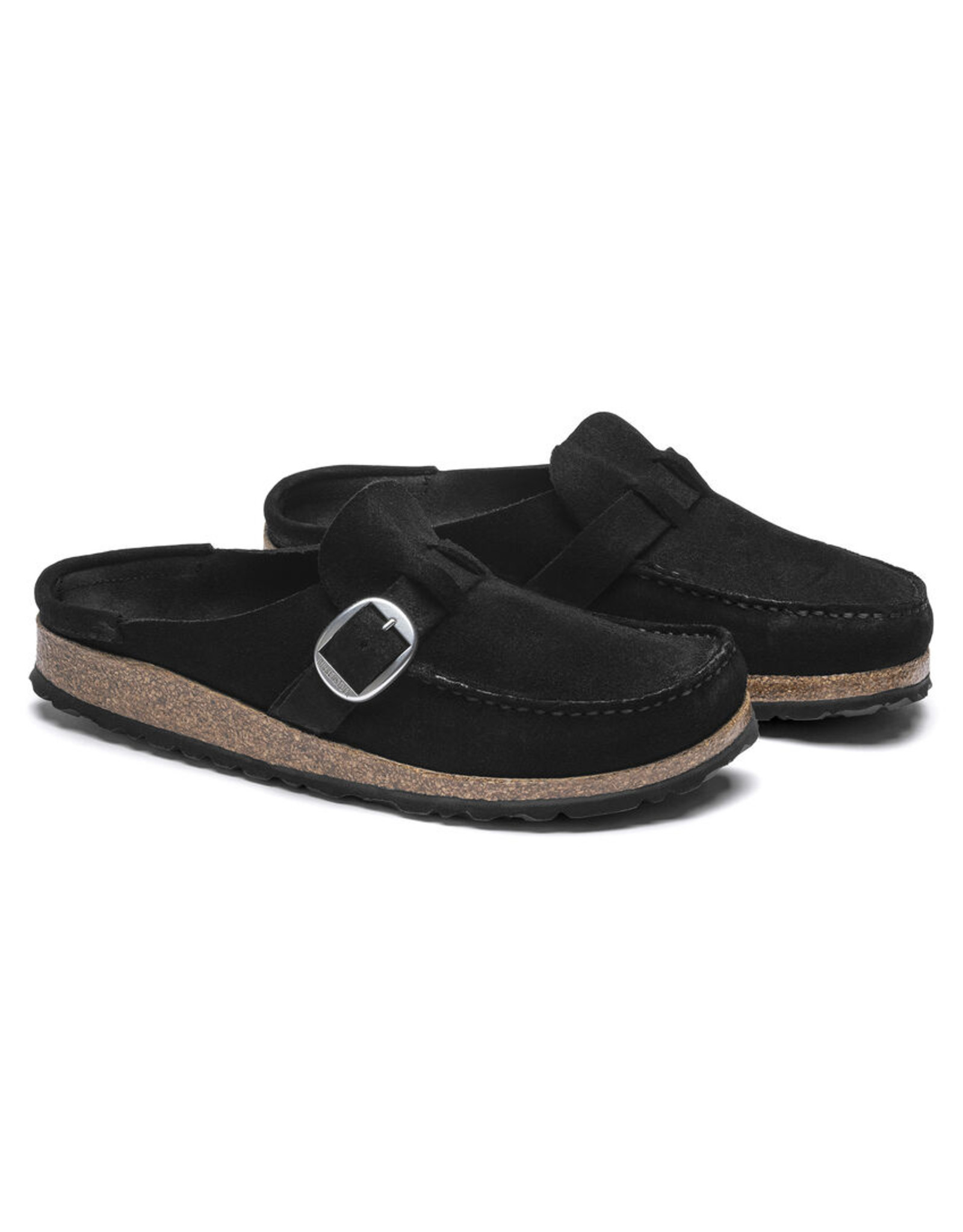 BIRKENSTOCK WOMEN'S BUCKLEY SUEDE LEATHER-BLACK