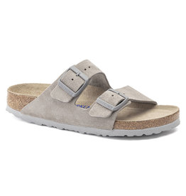 BIRKENSTOCK ARIZONA SOFT FOOTBED SUEDE LEATHER-STONE COIN