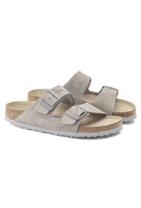 BIRKENSTOCK ARIZONA SOFT FOOTBED SUEDE LEATHER-STONE COIN