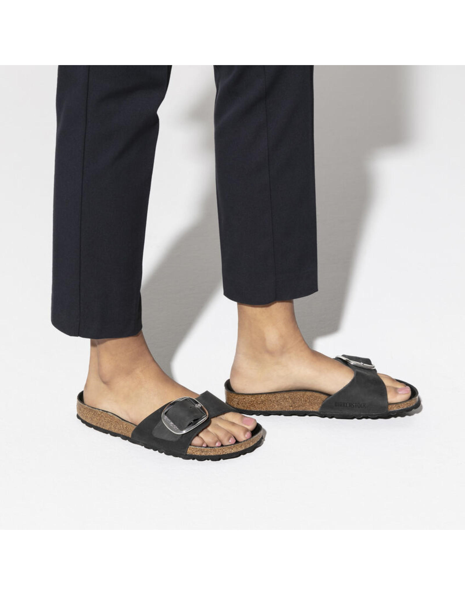 BIRKENSTOCK MADRID BIG BUCKLE OILED LEATHER-BLACK