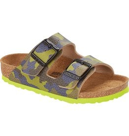 BIRKENSTOCK ARIZONA KIDS BIRKO FLOR-DESERT SOIL LIME AQUA