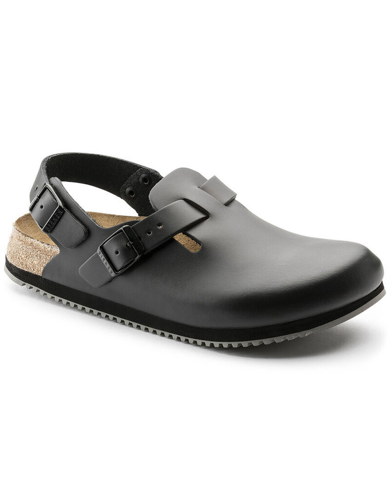 BIRKENSTOCK TOKYO SUPER GRIP LEATHER-BLACK
