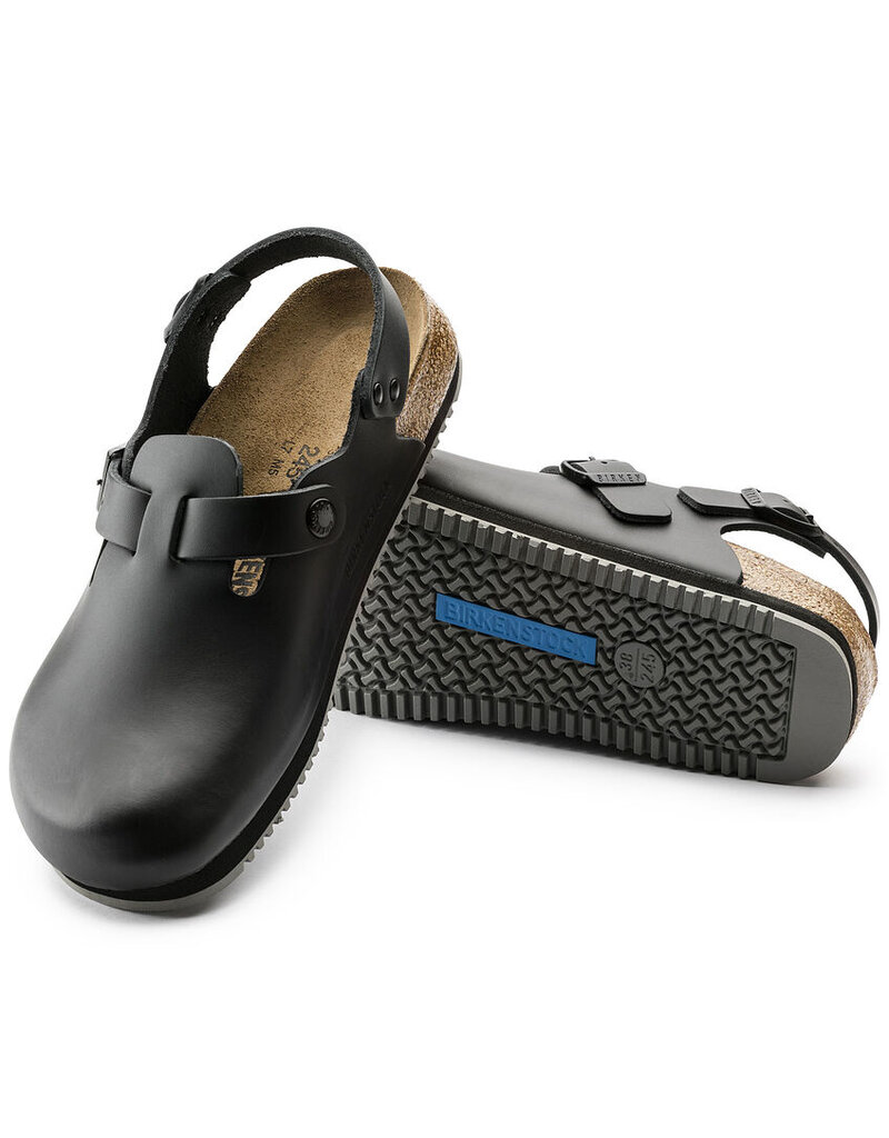 BIRKENSTOCK TOKYO SUPER GRIP LEATHER-BLACK