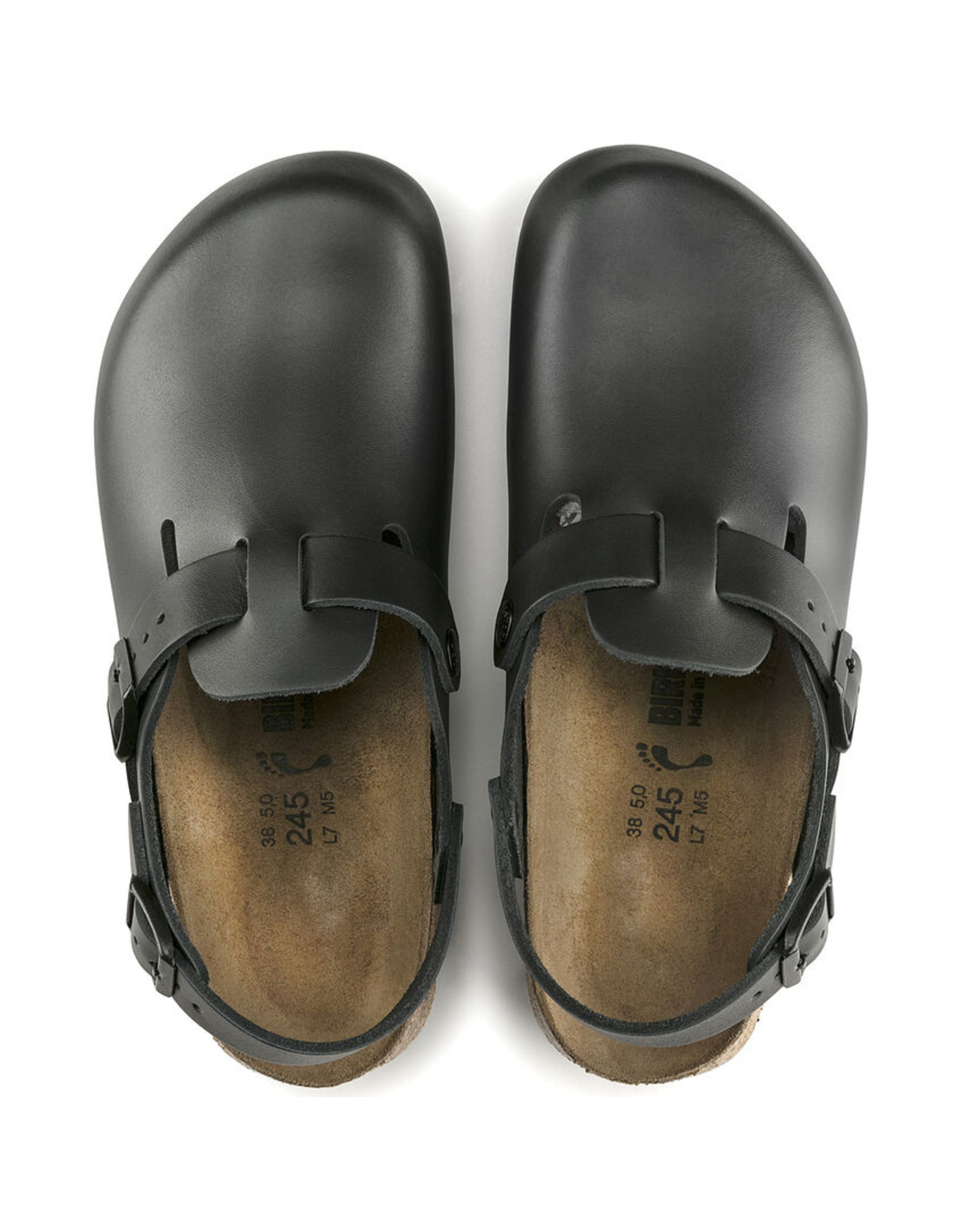 BIRKENSTOCK TOKYO SUPER GRIP LEATHER-BLACK