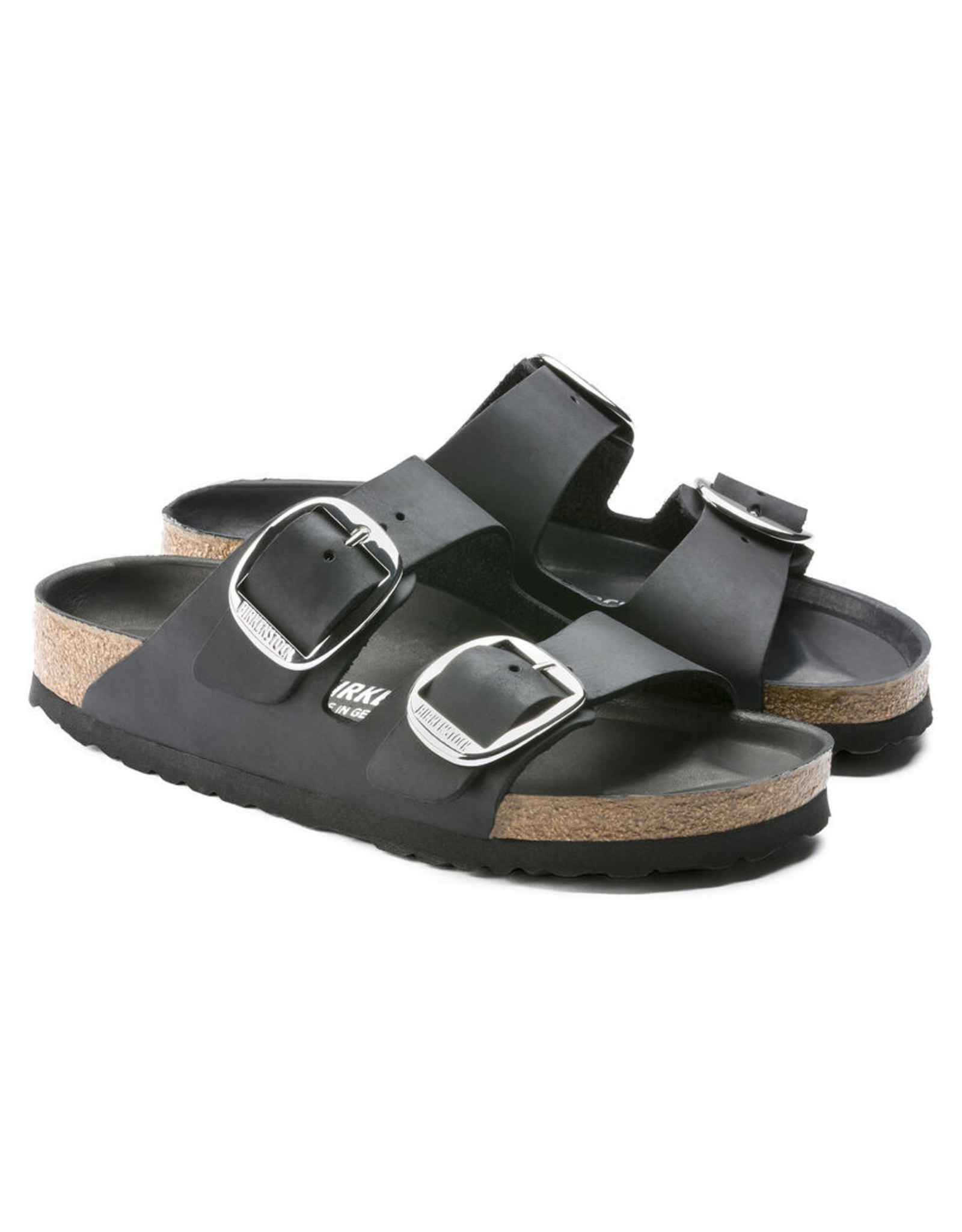 BIRKENSTOCK ARIZONA BIG BUCKLE OILED LEATHER-BLACK