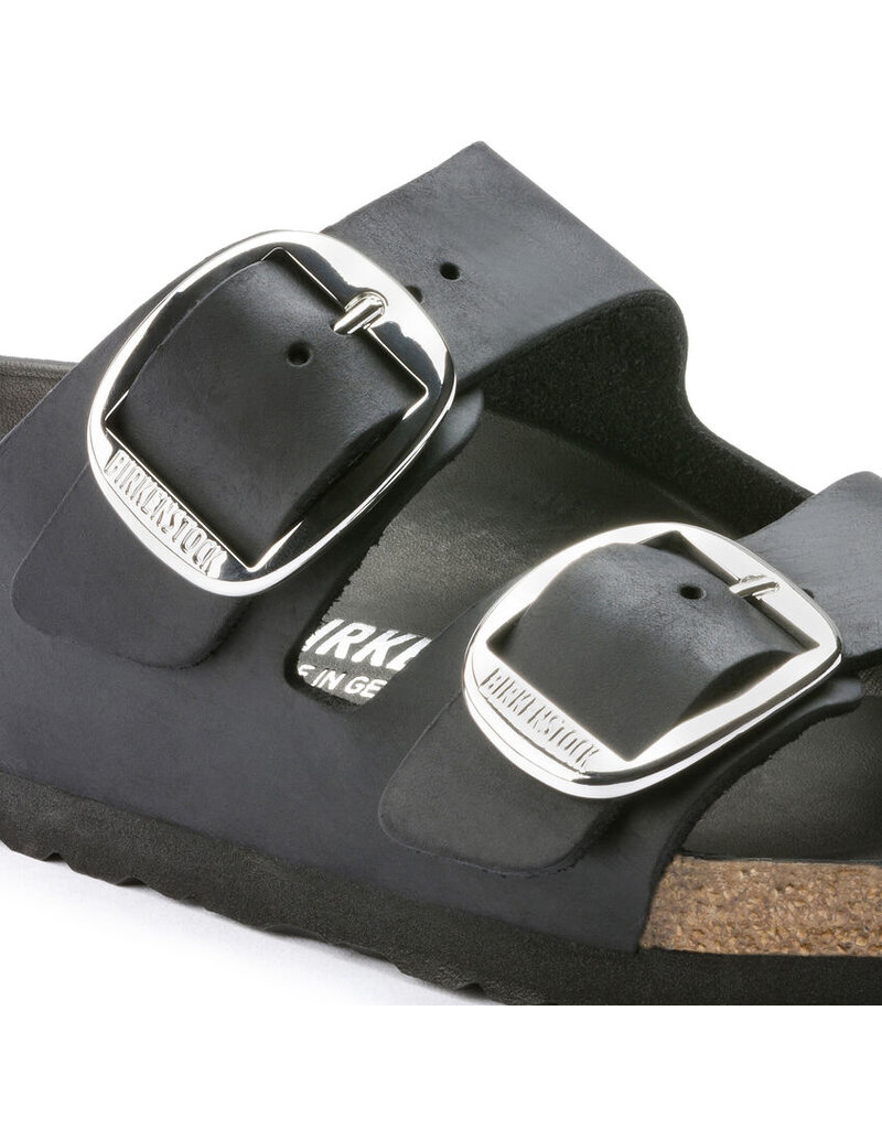 BIRKENSTOCK ARIZONA BIG BUCKLE OILED LEATHER-BLACK