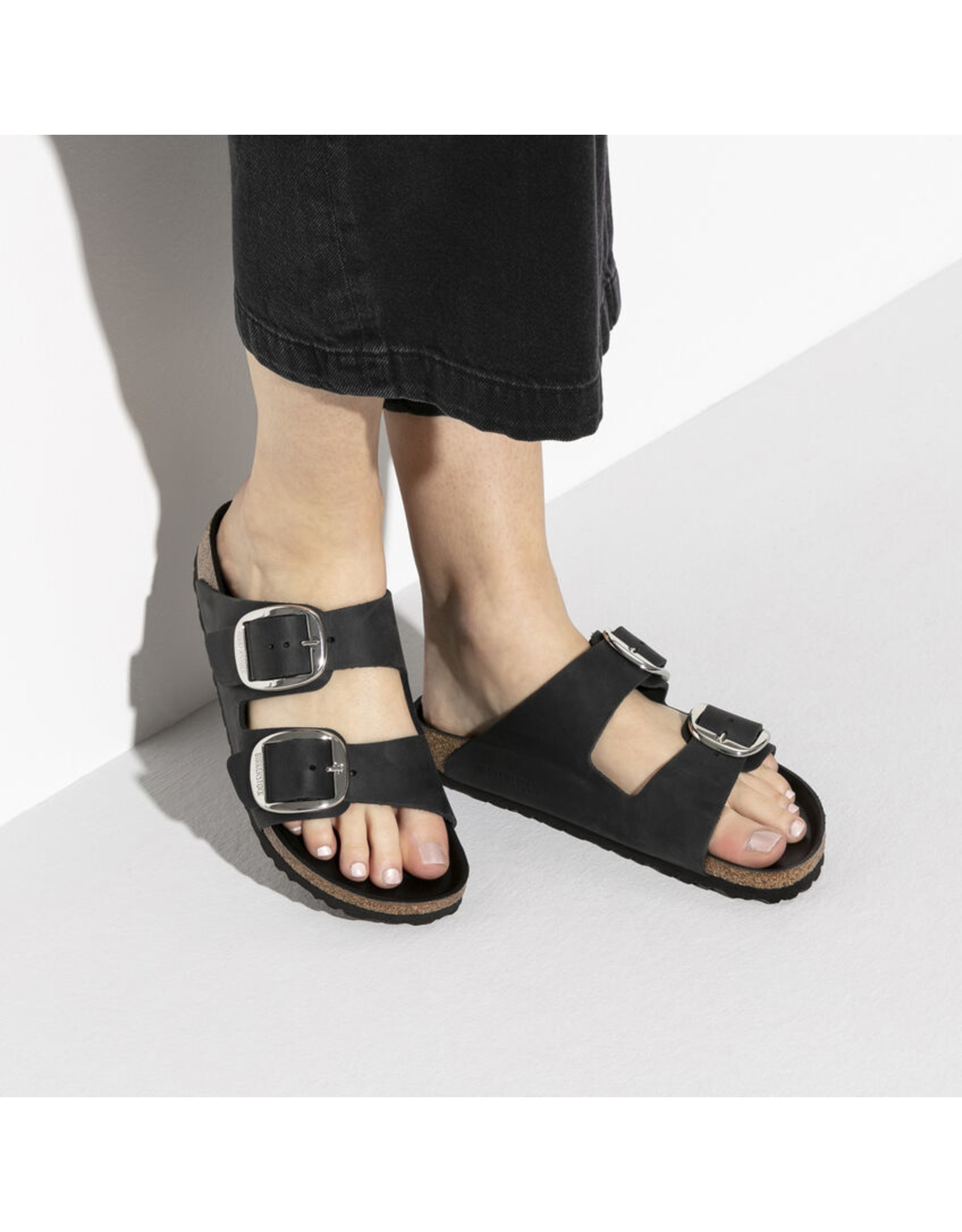 BIRKENSTOCK ARIZONA BIG BUCKLE OILED LEATHER-BLACK