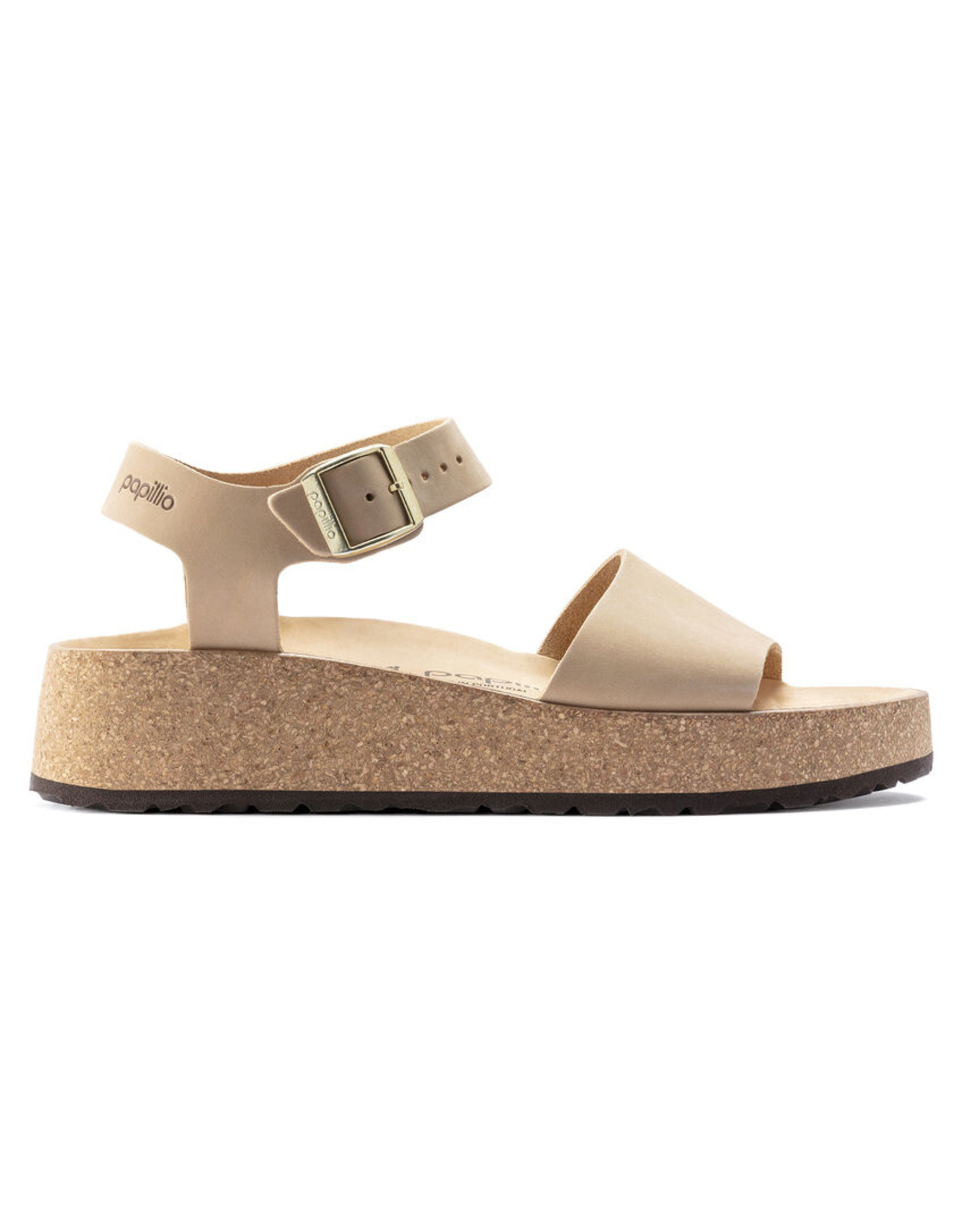 BIRKENSTOCK GLENDA NUBUCK LEATHER-SANDCASTLE