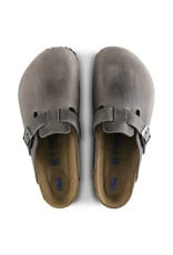 BIRKENSTOCK BOSTON SOFT FOOTBED OILED LEATHER-IRON