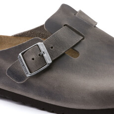 BIRKENSTOCK BOSTON SOFT FOOTBED OILED LEATHER-IRON - BEND SHOE CO