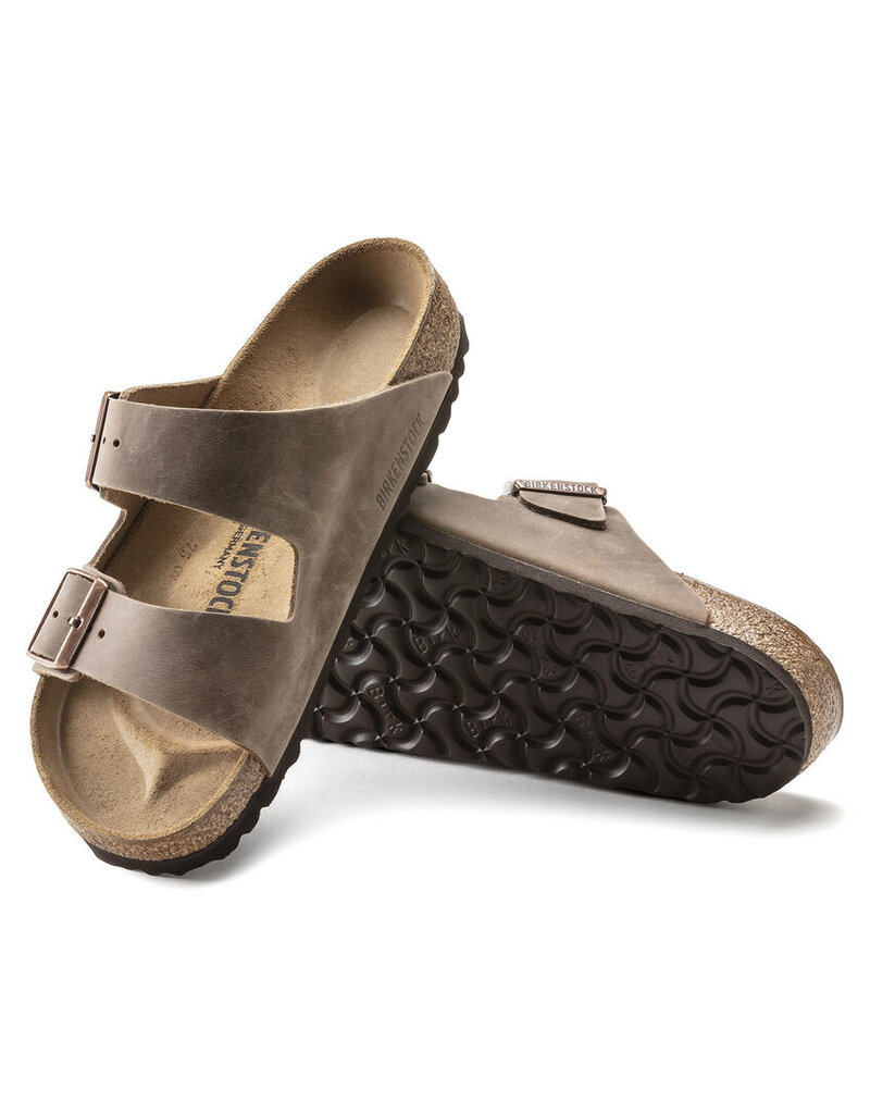 BIRKENSTOCK ARIZONA OILED LEATHER-TOBACCO BROWN