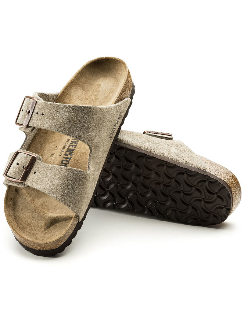 BIRKENSTOCK ARIZONA SUEDE LEATHER-TAUPE