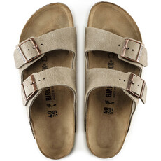BIRKENSTOCK ARIZONA SUEDE LEATHER-TAUPE | BEND SHOE CO
