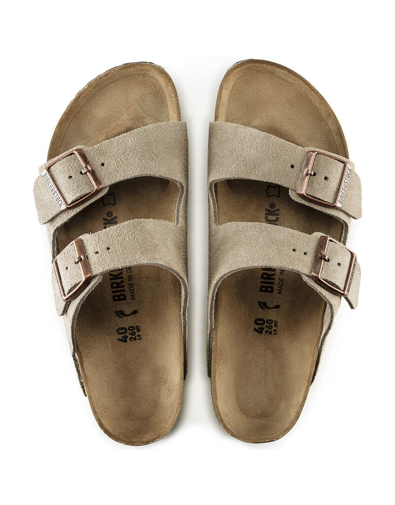BIRKENSTOCK ARIZONA SUEDE LEATHER-TAUPE