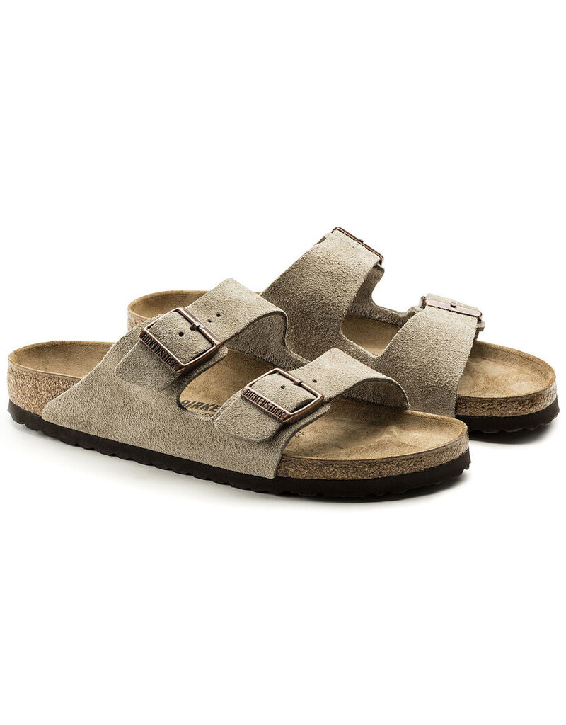 BIRKENSTOCK ARIZONA SUEDE LEATHER-TAUPE