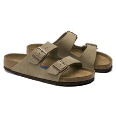 BIRKENSTOCK ARIZONA SOFT FOOTBED SUEDE LEATHER-TAUPE | BEND SHOE CO