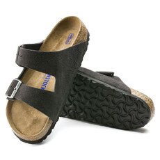 BIRKENSTOCK ARIZONA SOFT FOOTBED SUEDE LEATHER-VELVET GRAY | BEND SHOE CO