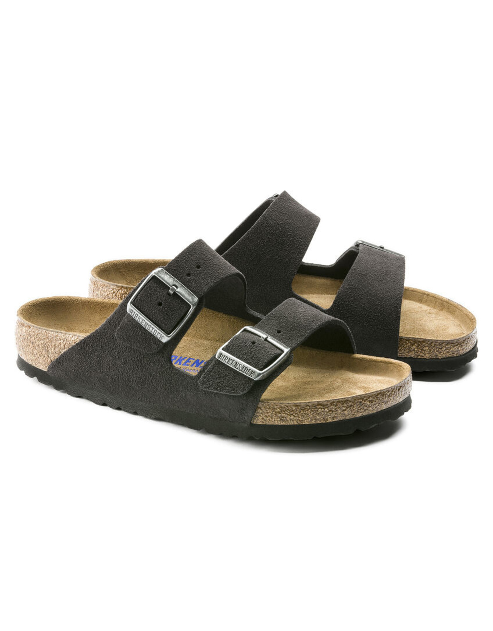 BIRKENSTOCK ARIZONA SOFT FOOTBED SUEDE LEATHER-VELVET GRAY