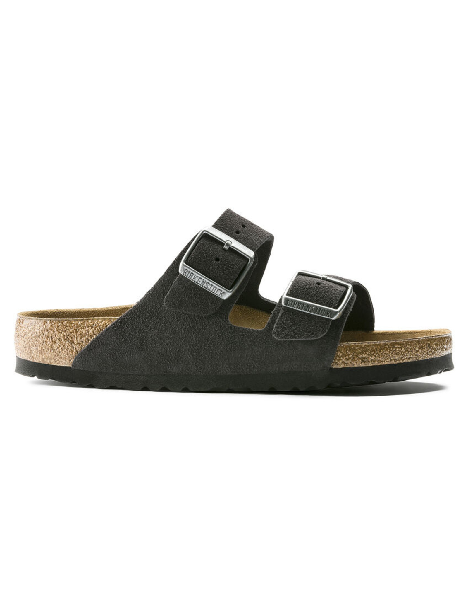 BIRKENSTOCK ARIZONA SOFT FOOTBED SUEDE LEATHER-VELVET GRAY