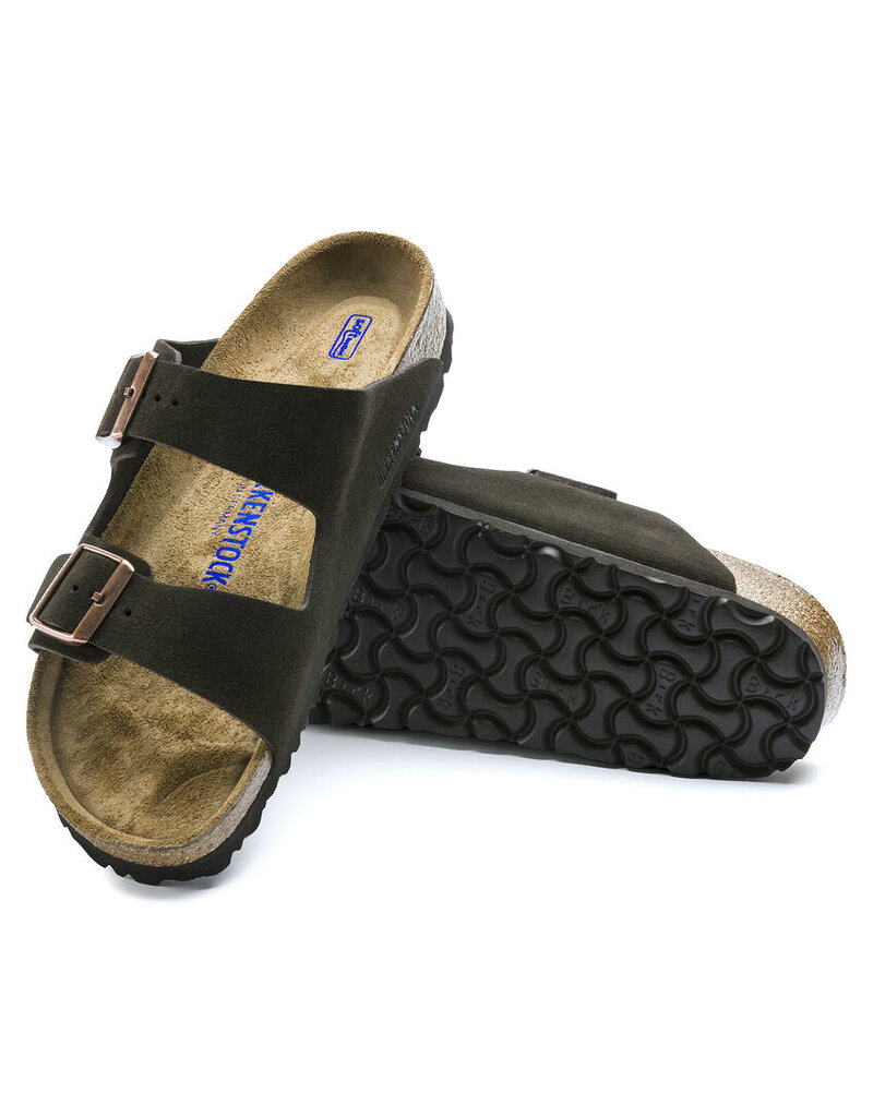 BIRKENSTOCK ARIZONA SOFT FOOTBED SUEDE LEATHER-MOCHA