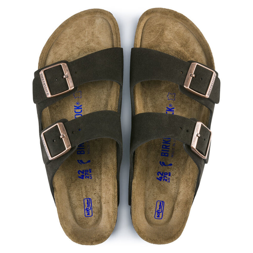 BIRKENSTOCK ARIZONA SOFT FOOTBED SUEDE LEATHER-MOCHA | BEND SHOE CO