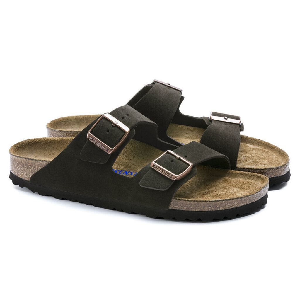 BIRKENSTOCK ARIZONA SOFT FOOTBED SUEDE LEATHER-MOCHA | BEND SHOE CO