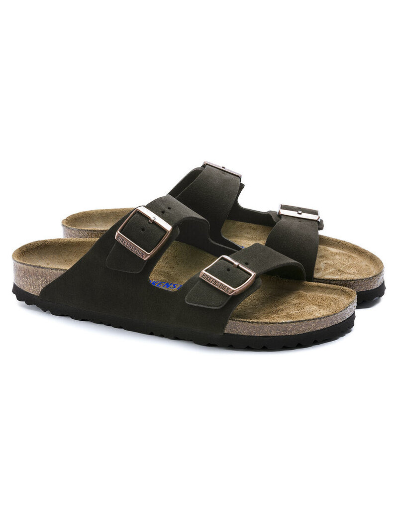 BIRKENSTOCK ARIZONA SOFT FOOTBED SUEDE LEATHER-MOCHA