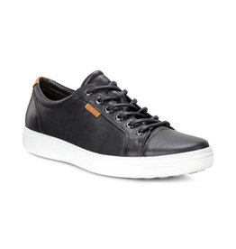 ECCO MEN'S SOFT 7 SNEAKER-BLACK