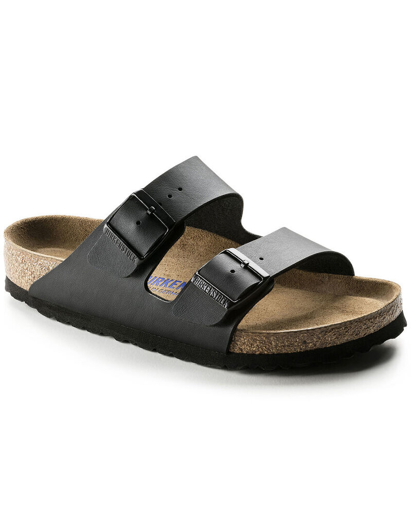BIRKENSTOCK ARIZONA SOFT FOOTBED BIRKO-FLOR-BLACK