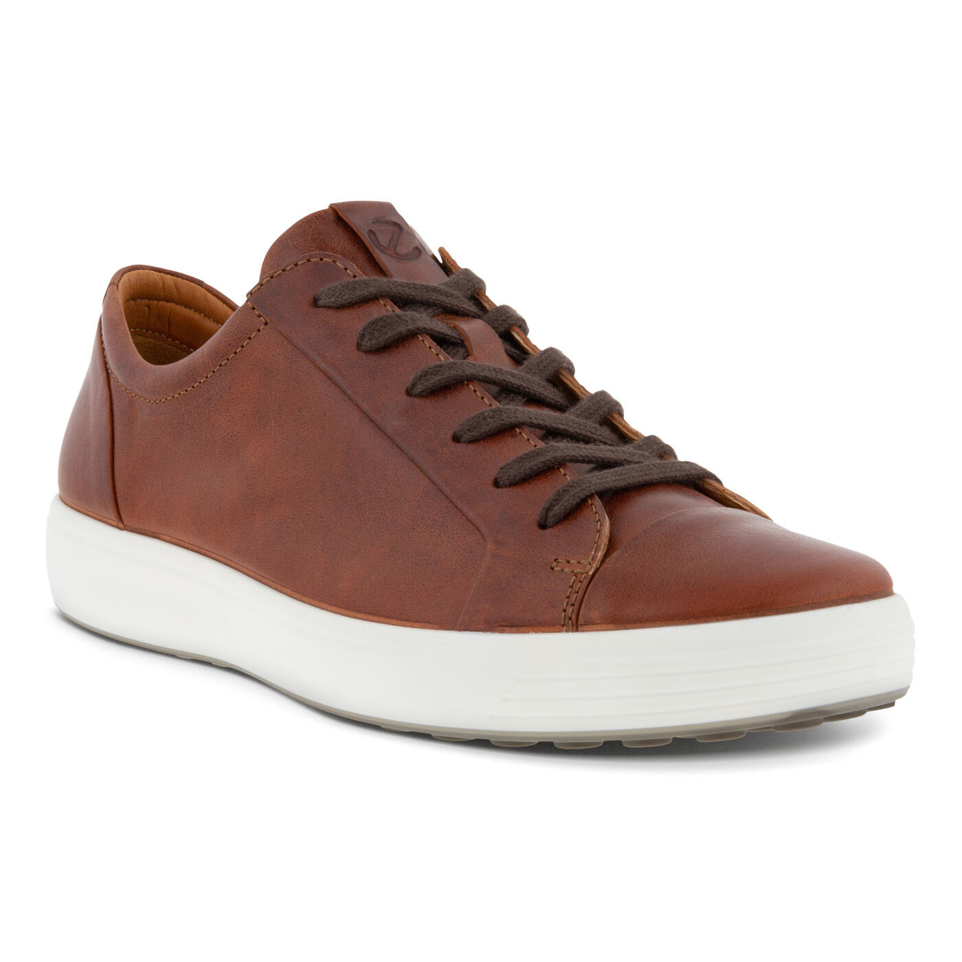 ECCO MEN'S SOFT 7 CITY SNEAKER-COGNAC