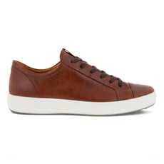 ECCO MEN'S SOFT 7 CITY SNEAKER-COGNAC