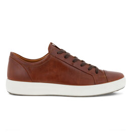 ECCO MEN'S SOFT 7 CITY SNEAKER-COGNAC