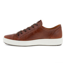 ECCO MEN'S SOFT 7 CITY SNEAKER-COGNAC