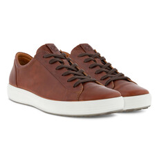 ECCO MEN'S SOFT 7 CITY SNEAKER-COGNAC | BEND SHOE CO