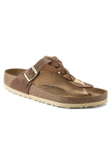 BIRKENSTOCK GIZEH BRAID OILED LEATHER-COGNAC