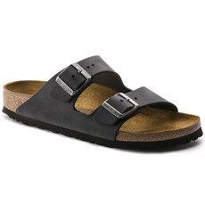BIRKENSTOCK ARIZONA OILED LEATHER-BLACK | BEND SHOE CO