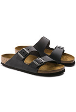BIRKENSTOCK ARIZONA OILED LEATHER-BLACK - BEND SHOE CO