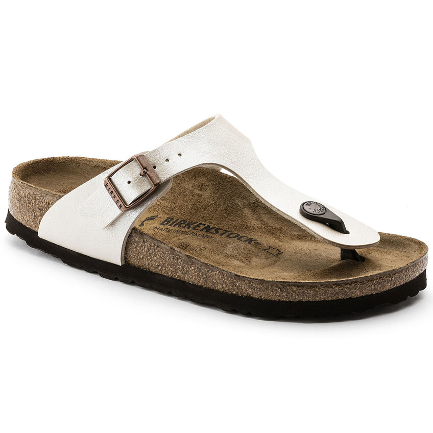 BIRKENSTOCK GIZEH BIRKO-FLOR-GRACEFUL PEARL WHITE