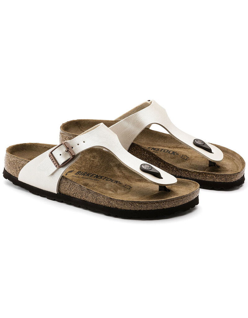 BIRKENSTOCK GIZEH BIRKO-FLOR-GRACEFUL PEARL WHITE