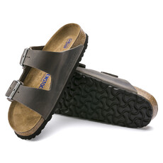 BIRKENSTOCK ARIZONA SOFT FOOTBED OILED LEATHER-IRON | BEND SHOE CO