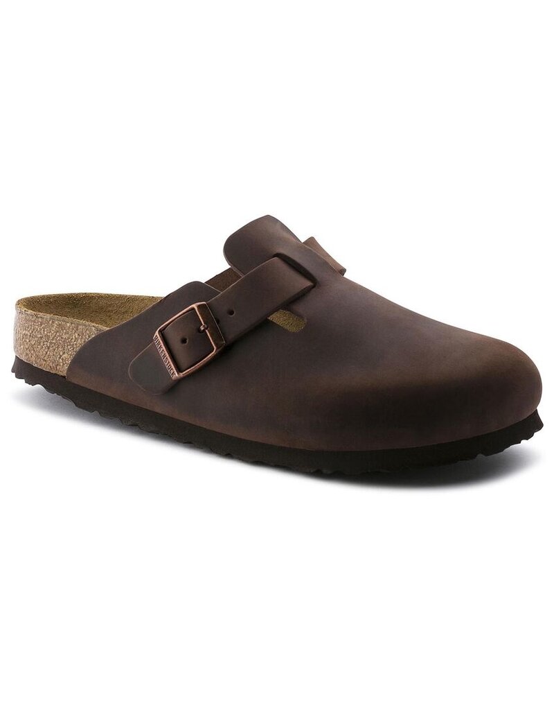 BIRKENSTOCK BOSTON SOFT FOOTBED OILED LEATHER-HABANA