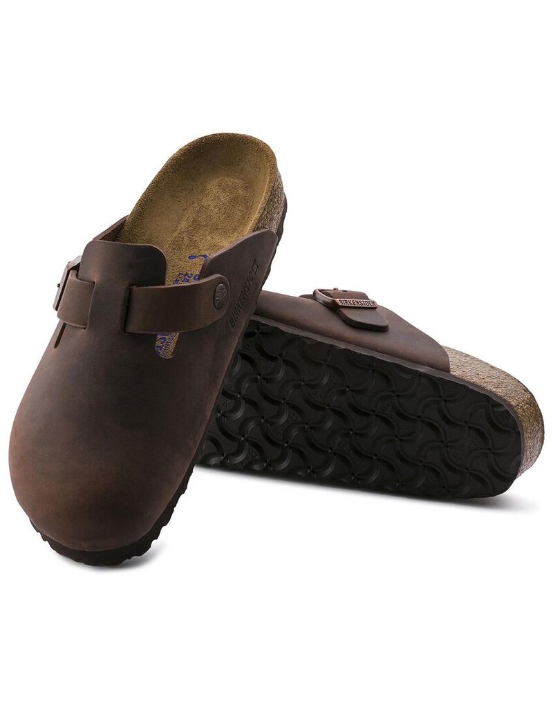 BIRKENSTOCK BOSTON SOFT FOOTBED OILED LEATHER-HABANA