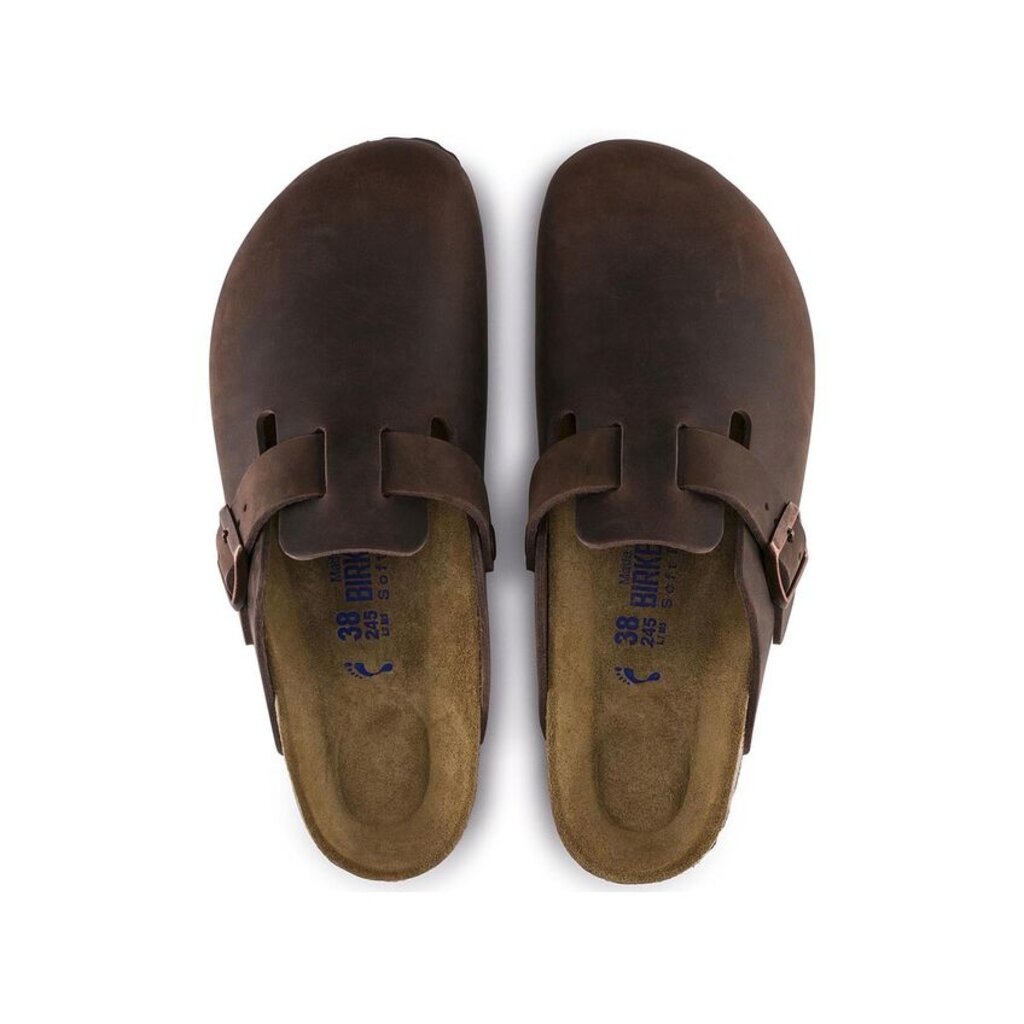 BIRKENSTOCK BOSTON SOFT FOOTBED OILED LEATHER-HABANA | BEND SHOE CO