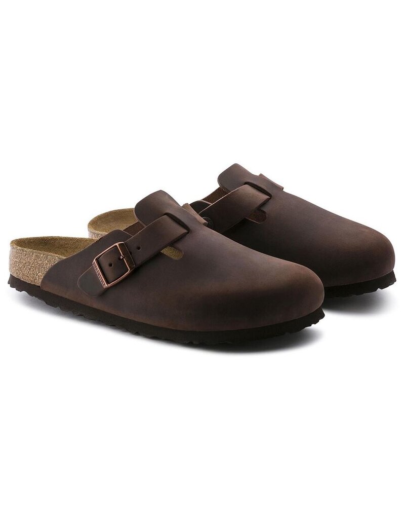 BIRKENSTOCK BOSTON SOFT FOOTBED OILED LEATHER-HABANA